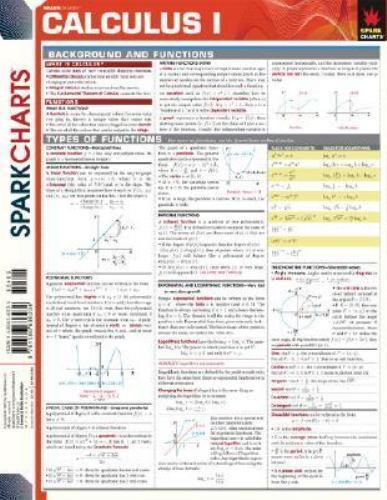 Calculus I; SparkCharts - 9781586636234, paperback, SparkNotes ...