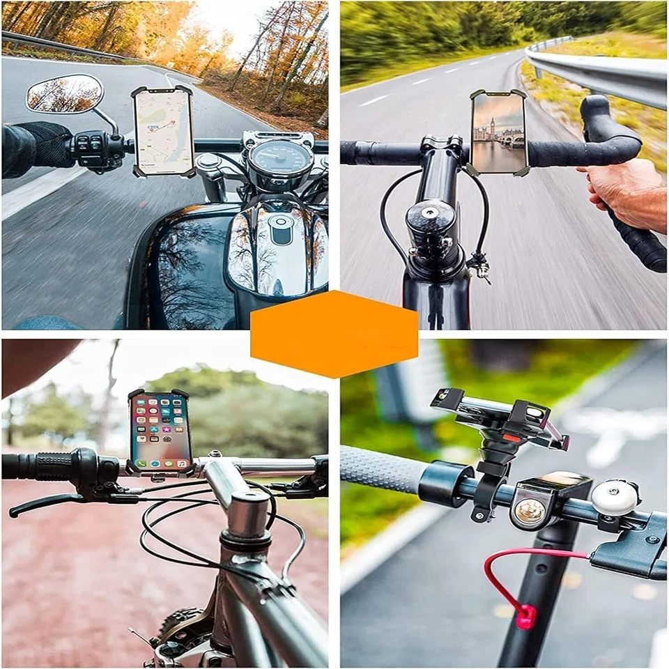 Motorcycle Phone Mount 1s Auto Lock 100mph Military Anti-Shake Bike Phone Holder - Image 4 of 4