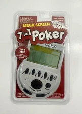 Mega Screen 7 In 1 Poker Hand Held Video Electronic Game - New in Package