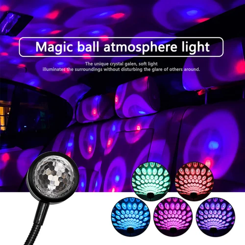 USB Car Interior Roof LED Star Light Atmosphere Starry Sky Night Projector Lamp - Picture 2 of 14