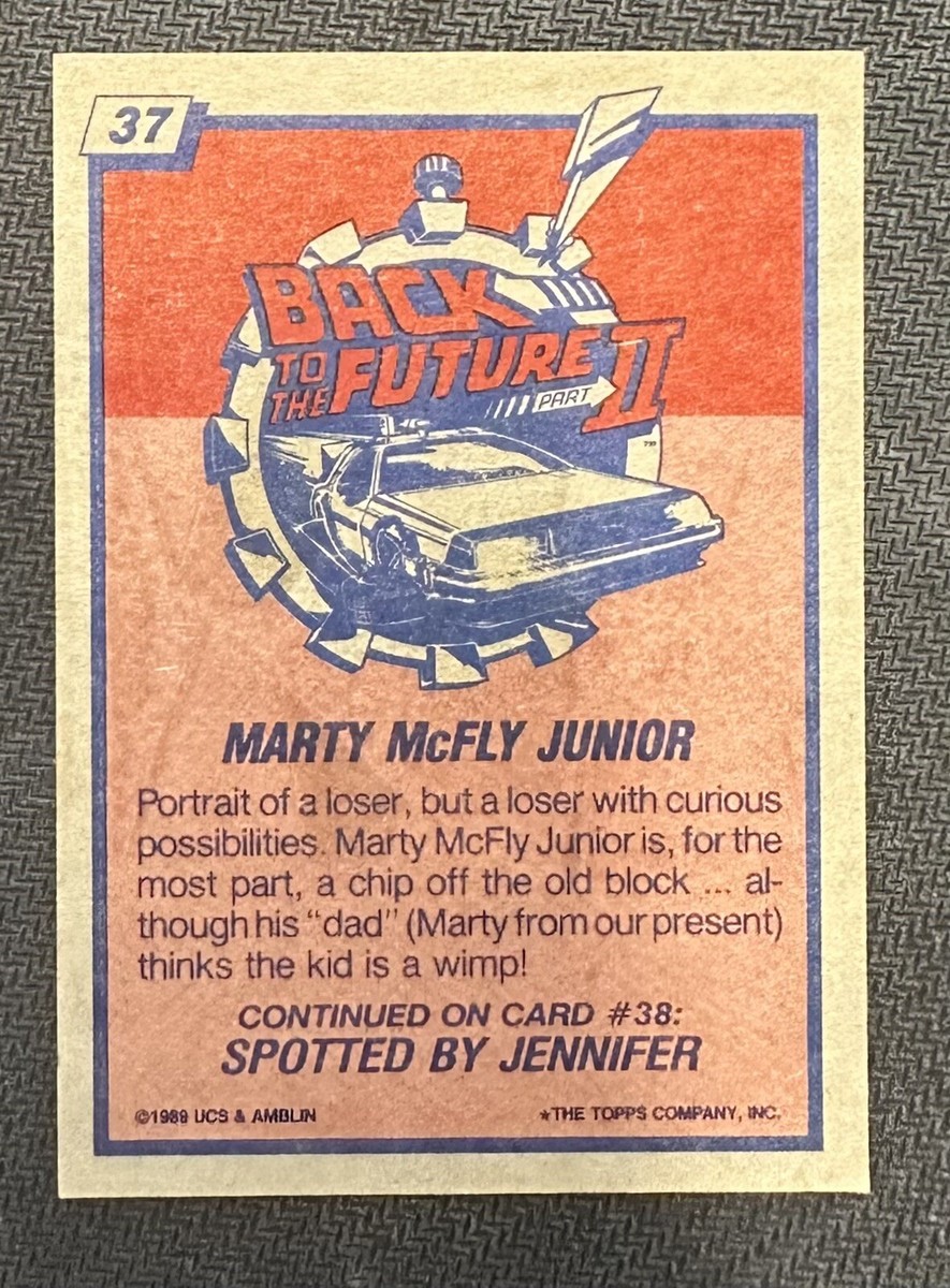 1989 Topps Back` To The Future 2 #37 Marty McFly Junior | eBay