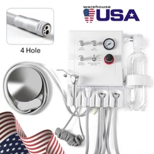 Dental Portable Turbine Unit 3 Way Syringe Kit Pneumatic Control 4 Holes