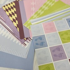Lot 36 Sheets Scrapbook Trends 12x12 Scrapbooking Printed Paper OH BABY Vintage