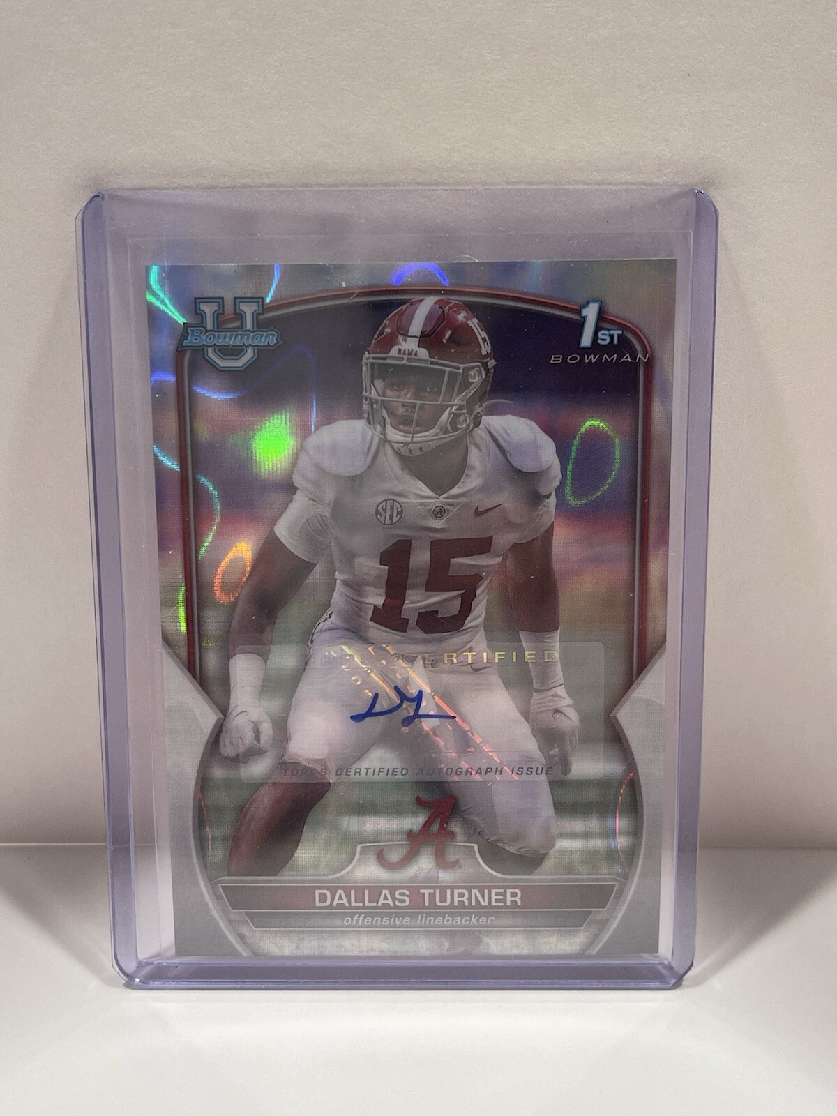 2022 Bowman U Chrome First Dallas Turner Auto Lava Refractor /199