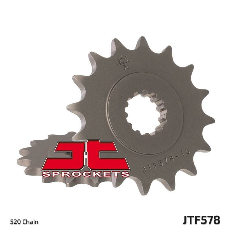 Pignon avant 16 dents JT 585 transmission Kawasaki ZX6R et Yamaha XTZ 750 Super Ténéré