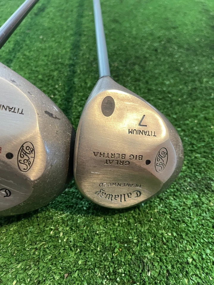 Callaway Great Big Bertha Titanium Woods Set Driver & 7 Light Graphite Shafts - Image 3 of 4