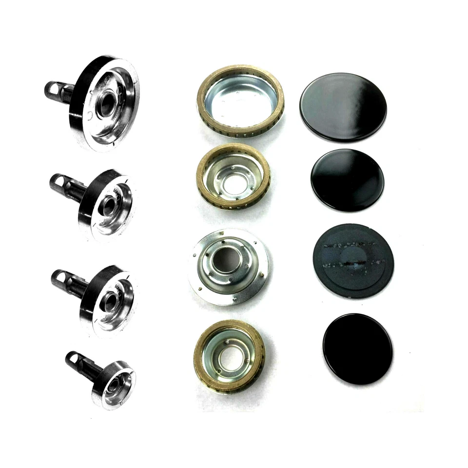 Star spartifiamma neri + bruciatori cucina gas 4 fuochi 2 fornelli medi