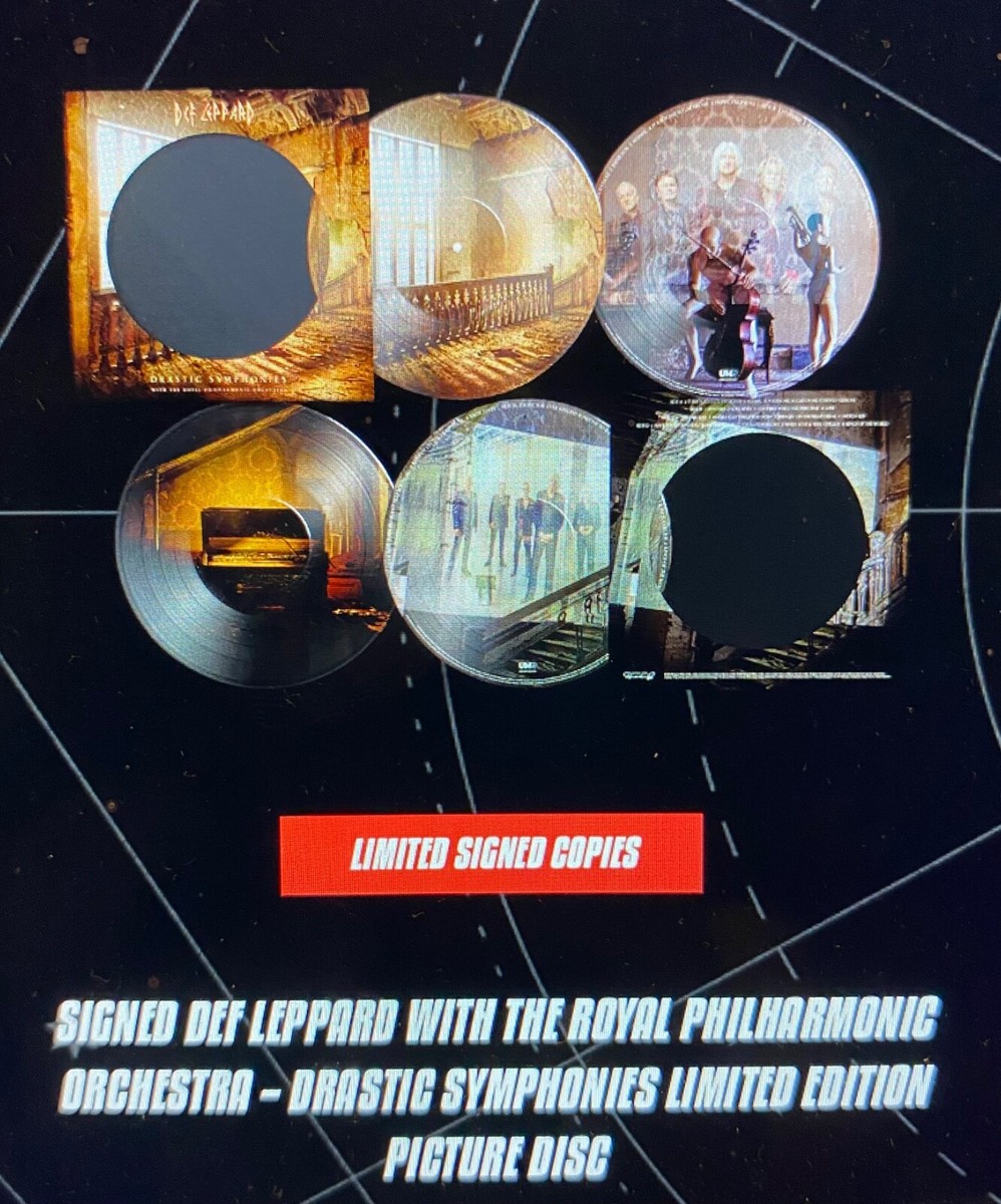 Drastic Symphonies - The Circle SIGNED DEF LEPPARD WITH THE ROYAL PHILHARMONIC ORCHESTRA limited picture disc display picture 1
