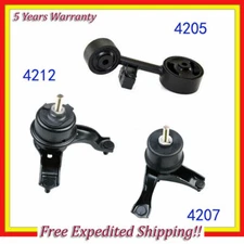 Engine Motor & Trans Mount 3PCS 04-07 For Toyota Highlander 3.3L Except Hybr