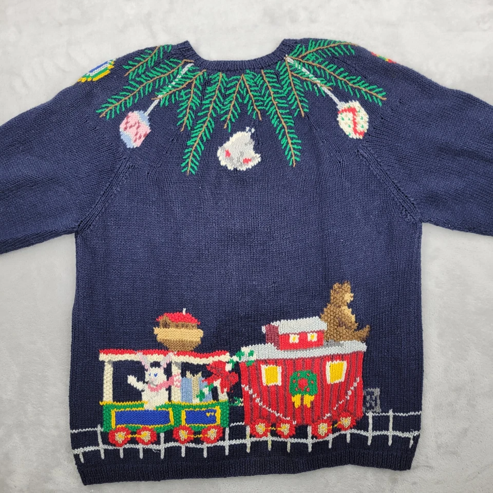 Винтажный бабушка свитер женщин маленький кардиган Рождество бабушка шик Grandmacore - Изображение 2 из 4