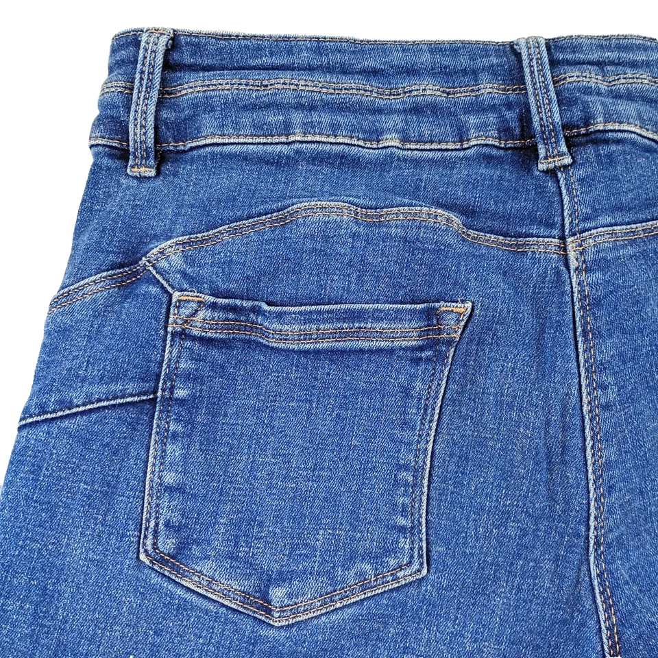 Next Denim Women’s CARGO Jeans Slim High Rise Lift Slim & Shape Blue Size UK 14S - Image 4 of 4