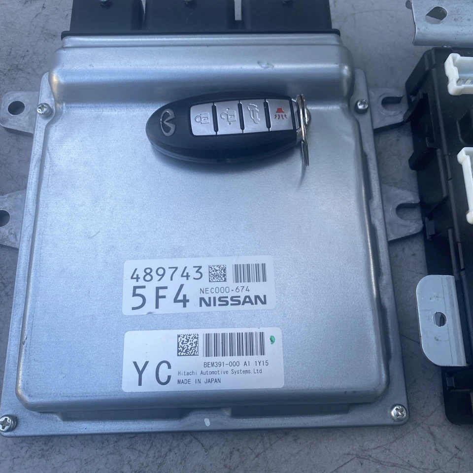 Infiniti FX35 2012 3,5 L motor y carrocería módulo de control informático y llave  Foto 2 de 4