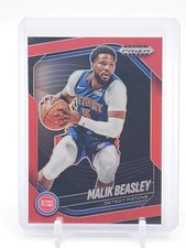 MALIK BEASLEY 2024-25 PANINI PRIZM BLACK RED #36 PISTONS /299 Q5580