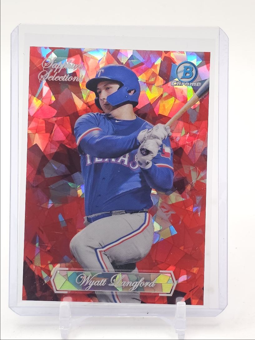 WYATT LANGFORD 2023 BOWMAN CHROME SAPPHIRE SELECTIONS RED 1/5 Q6157