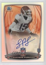 2014 Bowman Rookie Chrome Refractor Auto Loucheiz Purifoy #65 Auto 2d7