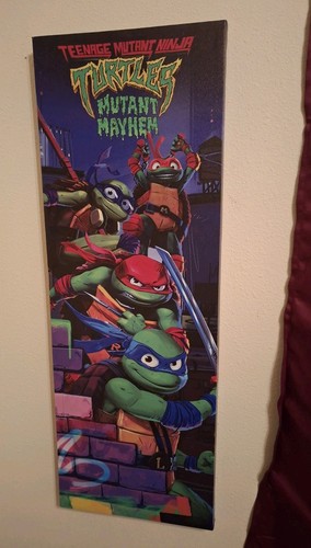 Teenage Mutant Ninja Turtles Mutant Mayhem Framed Canvas Poster 