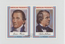 1975 Panographics American Presidents Pairs James Monroe Andrew Johnson 5x0