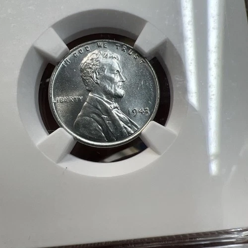 1943 Cent MS65 NGC World War II Era M6 Bazooka Rocket Bag Frag Bullion Plus 1C