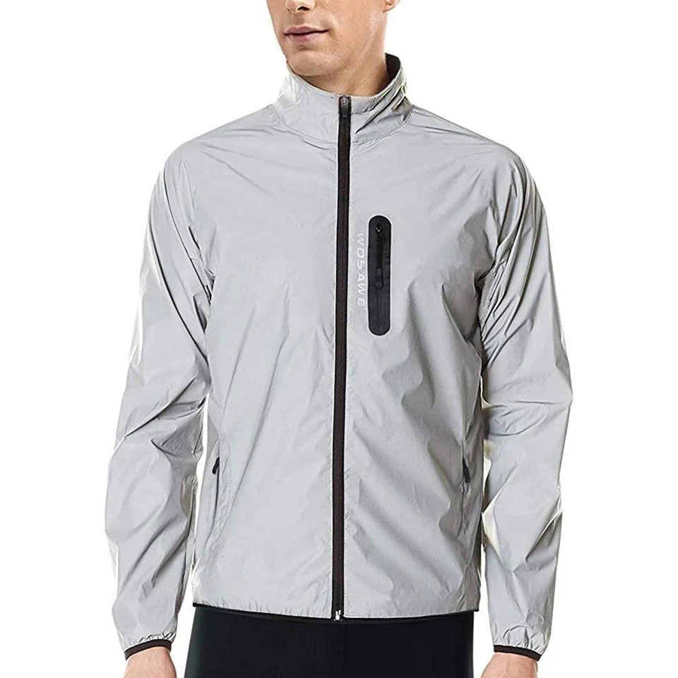 Veste réfléchissante de cyclisme pour homme imperméable coupe-vent haute - Photo 1/1