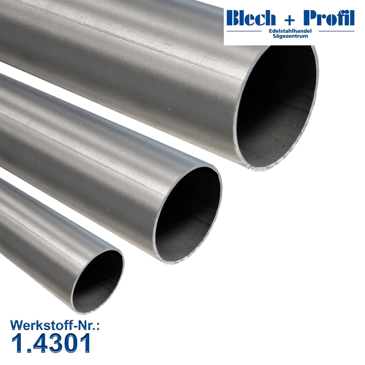 Produktbild von 1 Stück Edelstahl-Rundrohr 304 – 42 Mm Außen-Ø X 1 Mm Wandstärke, 200 Mm Länge, Geschweißt, Poliert – Für Geländer, Möbel & Dekoration