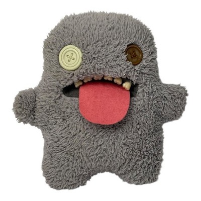 Fuggler Oogah Boogah Kuscheltier grau hässliches Monster Knopf Zähne Plüsch Teddy Spielzeug