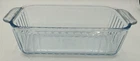 Pyrex 213-S Clear Ribbed Loaf Pan 1.5 QT 8.5x4.5x2.5 VINTAGE Fast Free Shipping!