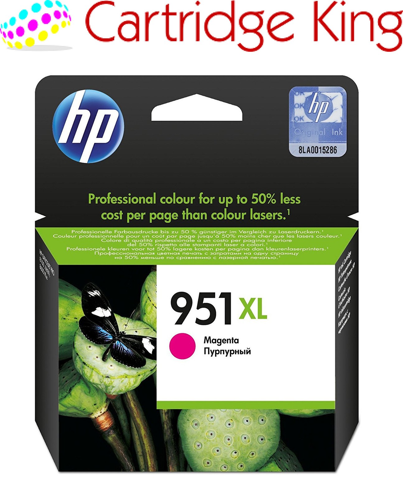 Genuine HP 951XL Magenta ink for HP Officejet Pro 276dw Multifunction Printer