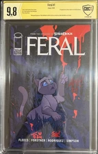 FERAL #1 CBCS 9.8 SS Signed by Rodriguez, Fleecs & Forstner
