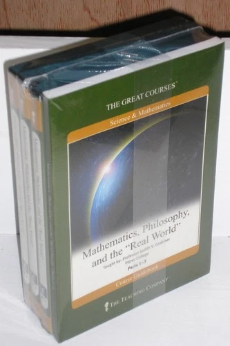 The Great Courses MATHEMATICS, PHILOSOPHY & "THE REAL WORLD  6 DVDs & Book NEW!