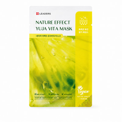 LEADERS Yuzu Vita Mask 10 Sheets Hydrating Sheet Mask - Korean Skincare