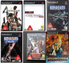 Resident Evil BIOHAZARD 4 Code:Veronica OUTBREAK 1 2 GUN SURVIVOR 2 4 PS2 6 Set image