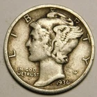 1936 P Mercury Dime 90% Silver VF-EF  "Actual Coin Pictured - Not Cleaned"