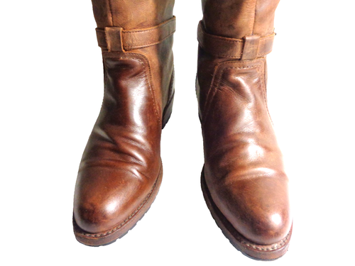 Bottes western hautes à enfiler FRYE Dorado cuir marron Goodyear Lug WMNS 6 M ESPAGNE - Photo 2/10