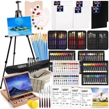ESRICH 166 Pcs Deluxe Painting Set, Painting Supplies with 96 Paint