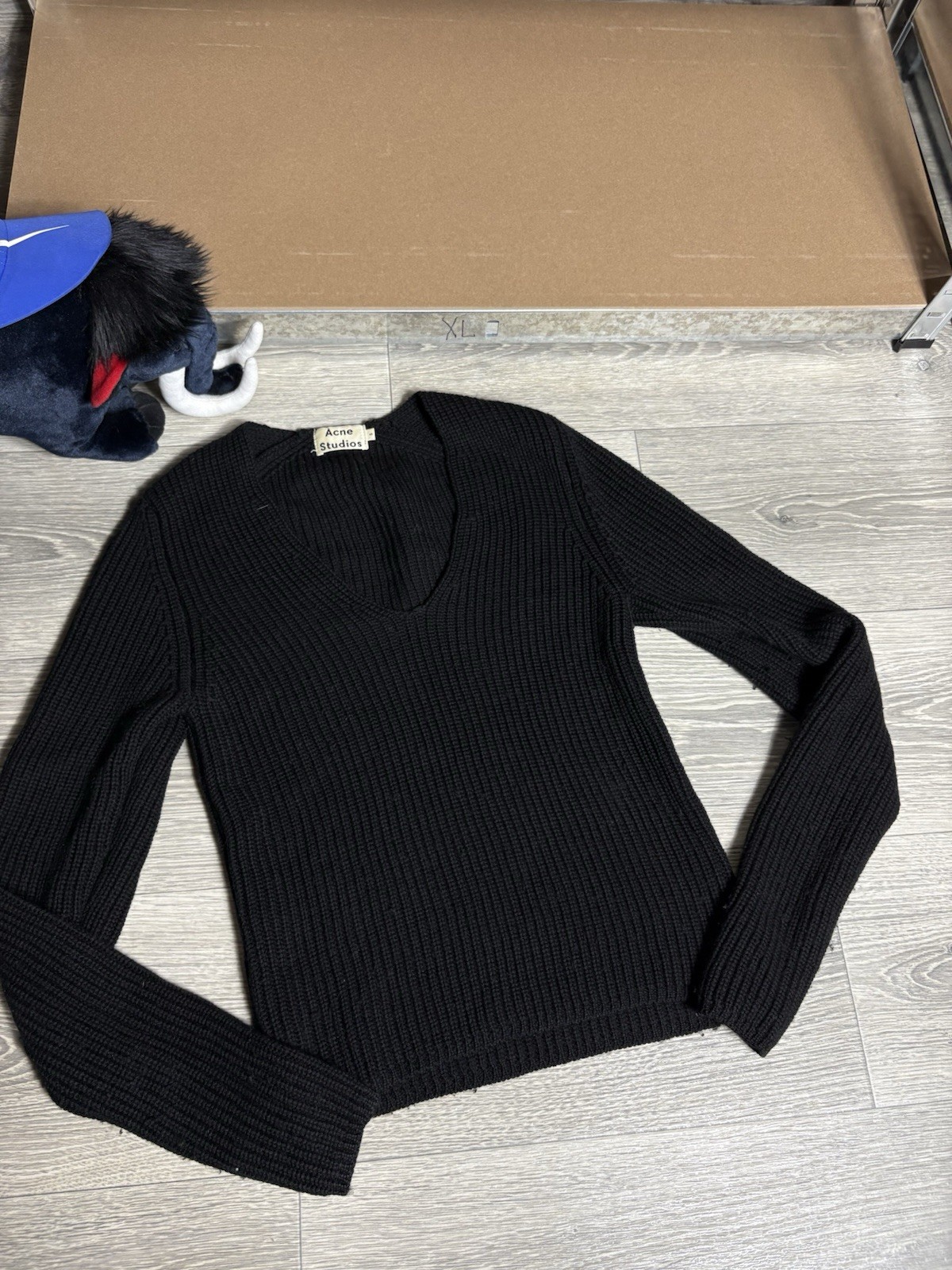 Vintage Acne Studios Black Deborah Sweater Womens Size S Small Rare