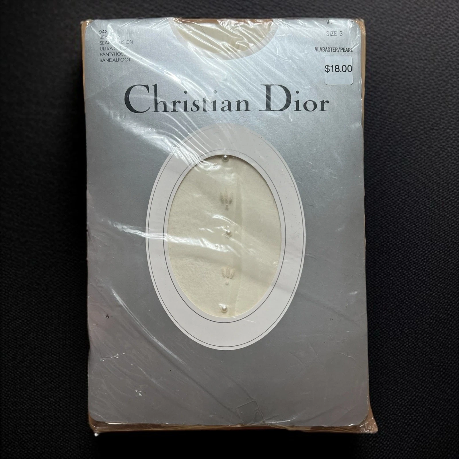 Culotte vintage Christian Dior Deadstock taille 3 pied sandale bijou albâtre