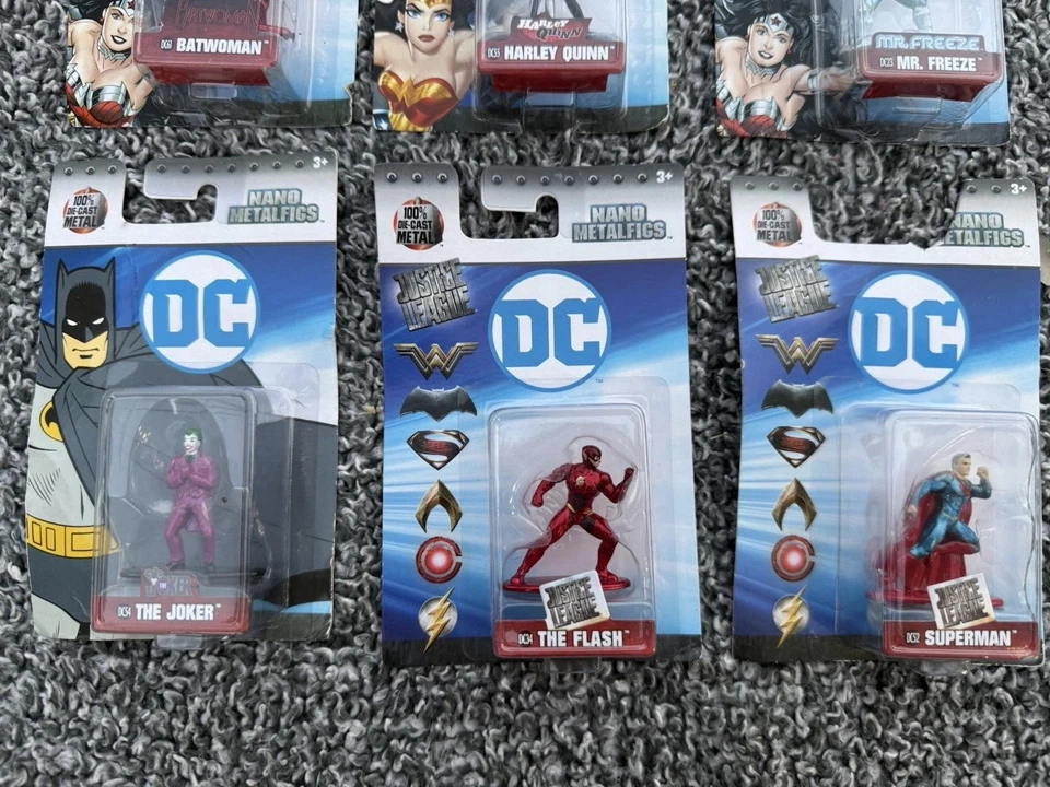 Lot of 9 New Jada Toys Nano Metalfigs Die-Cast Metal Action Figures DC Comics - Image 4 of 4