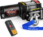 3500lb 12V Electric Recovery Winch Steel Cable Wireless Remote for ATV Marine