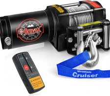 3500lb 12v Electric Recovery Winch Steel Cable Wireless Remote For Atv Marine