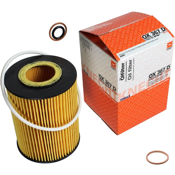 Mahle ÖLfilter Mit Dichtring FüR Bmw 7Er 745I Li 735I 6Er 645 Ci Alpina B5 B7-image