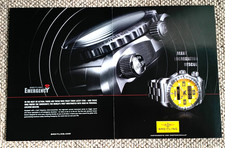 BREITLING EMERGENCY - FRAMEABLE COLLECTIBLE ORIGINAL CLASSIC WATCH ADVERT