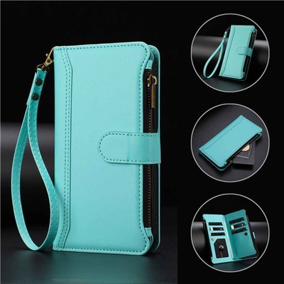 Crossbody Zip Wallet Case für Google Pixel 10a 10 Pro XL 9A 9 8 7 Leder Hülle