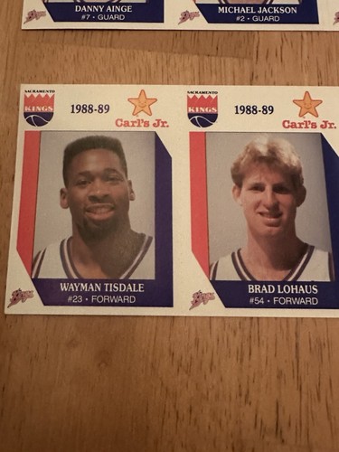 1989-90 Sacramento Kings Carl’s Jr Promotional Cards - Picture 6 of 8