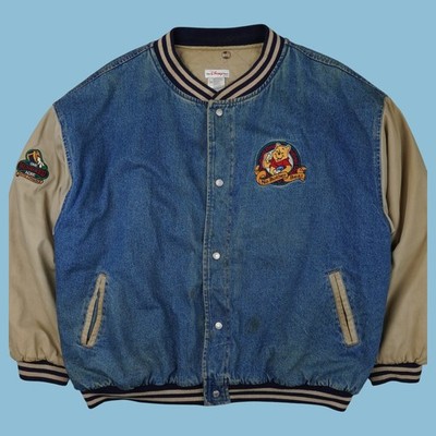 Vintage 90s Disney Winnie The Poo Bomber Jeansjacke - 2XL
