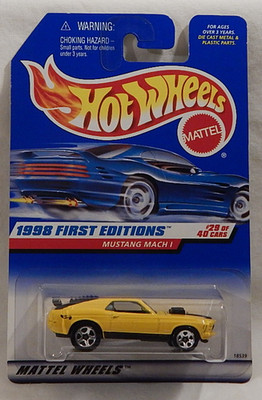 Mustang Mach I Muscle Car Hot Wheels 1998-670 First Editions