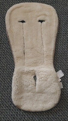 Bugaboo Wool Seat Liner In Cream And Grey Used UK