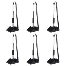 Desktop Gel Ink Pen Secure Counter Pens with Adhesive Chain Smooth Writing