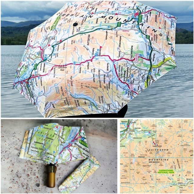 The OS Map Premium Umbrella - Cairngorms National Park (General merchandise)