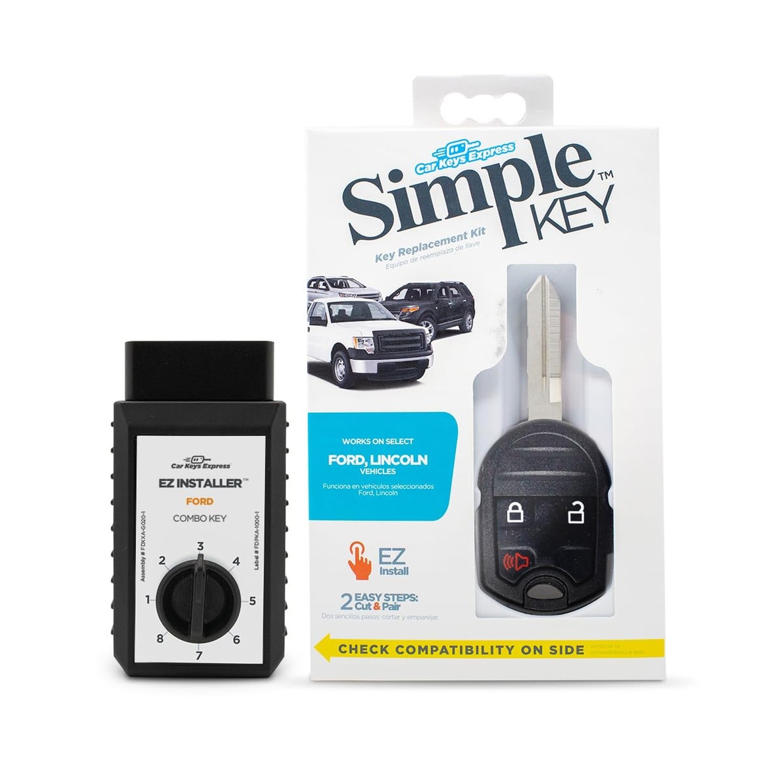Simple Key, Key Fob and Key Programmer 3 Button Keypads, Key Re... Fast USA SHIP