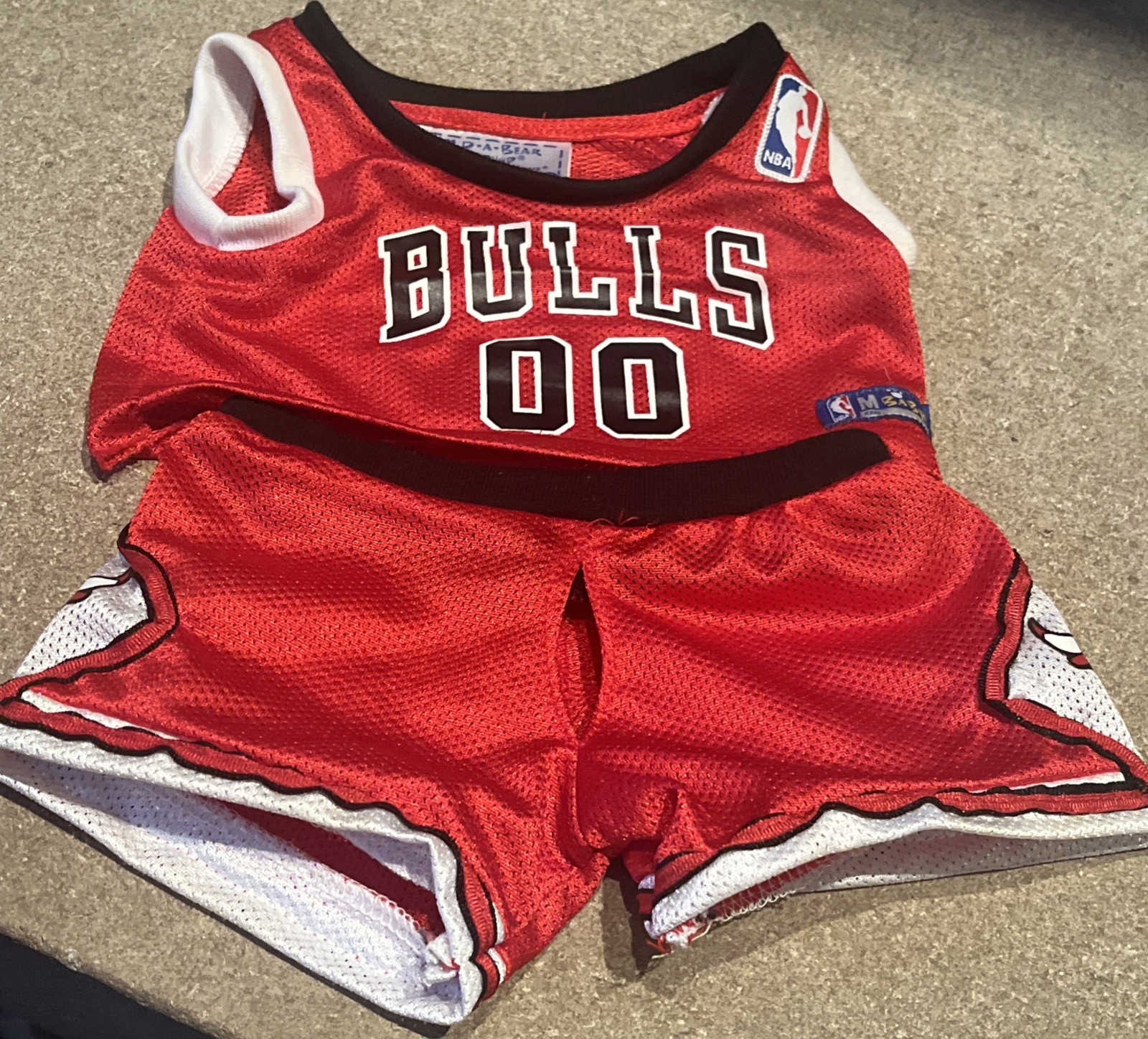 Build A Bear Chicago Bulls NBA Jersey and Pants Outfit